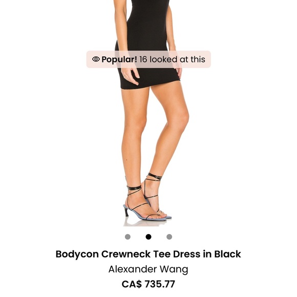 - Alexander Wang Bodycon crewneck tee dress - Picture 3 of 3